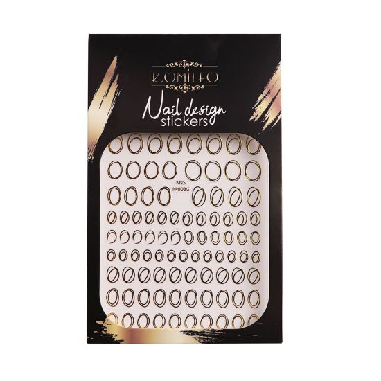 Nail Design Komilfo Sticker №KNS-003G Nail Design Komilfo Sticker №KNS-003G