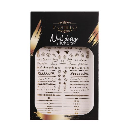 Komilfo Nail Design Sticker №KNS-004G Komilfo Nail Design Sticker №KNS-004G