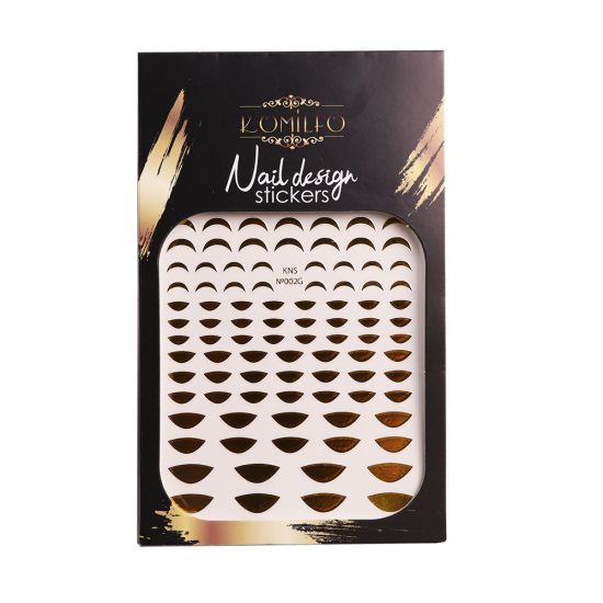 Nail Design Sticker №KNS-002G Komilfo Nail Design Sticker №KNS-002G Komilfo