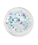 Komilfo 3D Чешуя Дракона №036, треугольник, Silver AB, (1 г)