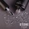 Komilfo No Wipe Top Stone - top without drugs with black and white elements, 8 ml