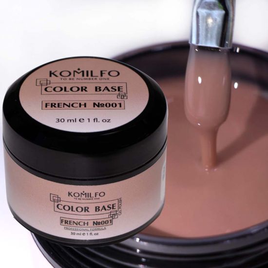 Komilfo Color Base French 001 (бежевый), 30 мл Komilfo Color Base French 001 (бежевый), 30 мл