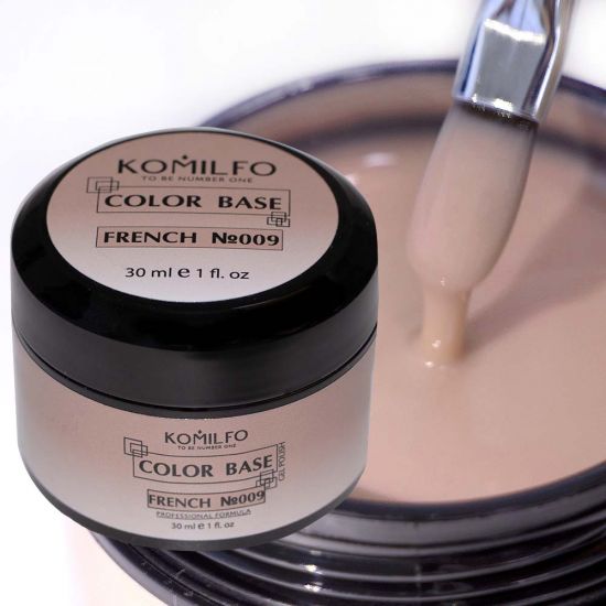 Komilfo Color Base French 009, гель-банка 30 мл Komilfo Color Base French 009, гель-банка 30 мл