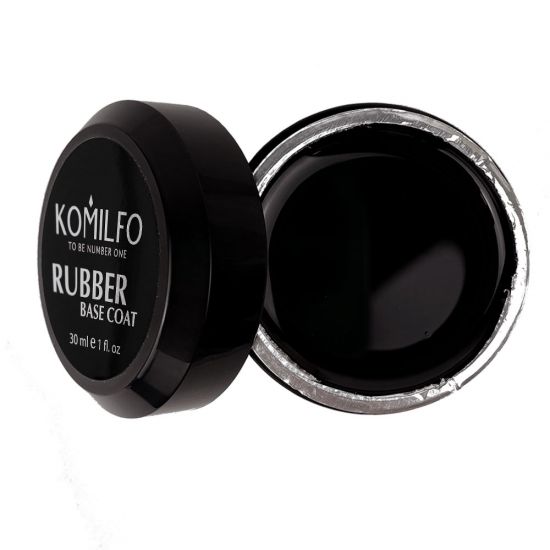 База Komilfo Rubber Base Coat - каучуковая база для гель-лака без кисточки, 30 мл