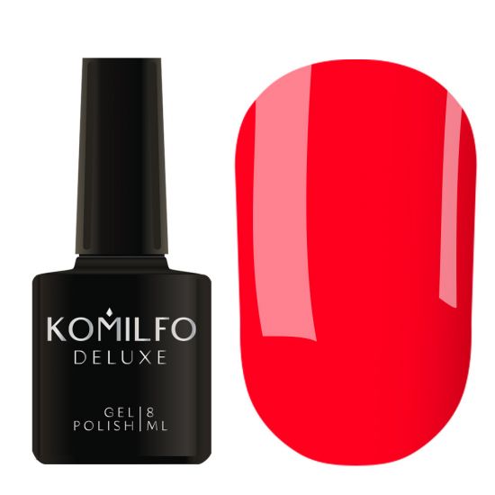 Гель-лак Komilfo Kaleidoscopic Collection K008 (яскраво-червоний, неоновий), 8 мл Гель-лак Komilfo Kaleidoscopic Collection K008 (яскраво-червоний, неоновий), 8 мл