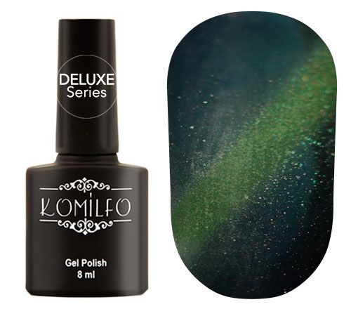 Гель-лак Komilfo Fantasy Cat's Eye №111 (темно-зеленый, магнитный), 8 мл Гель-лак Komilfo Fantasy Cat's Eye №111 (темно-зеленый, магнитный), 8 мл