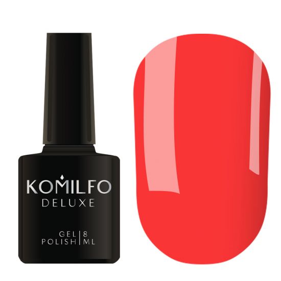 Gel Polish Komilfo Kaleidoscopic Collection K021 (bright coral, neon), 8 ml. Gel Polish Komilfo Kaleidoscopic Collection K021 (bright coral, neon), 8 ml.