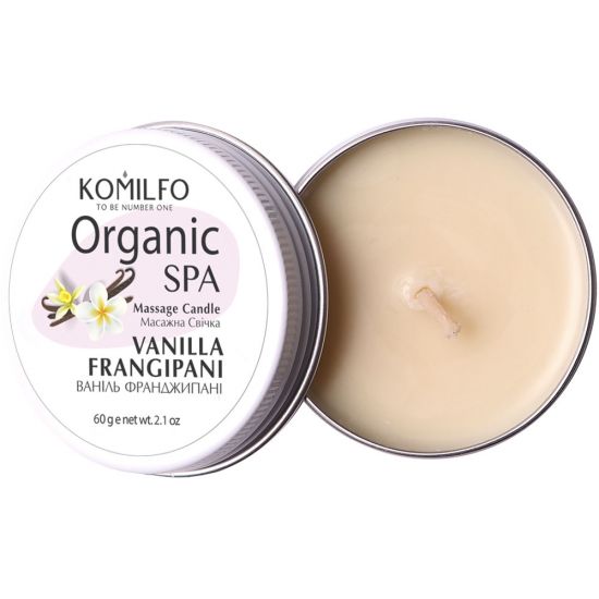 Массажная свеча Komilfo Massage Candle - Vanilla Frangipani, 60 г Массажная свеча Komilfo Massage Candle - Vanilla Frangipani, 60 г