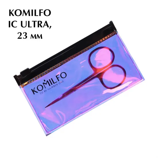 Komilfo IC Ultra 23 мм, профессиональные ножницы для кутикулы, в чехле Komilfo IC Ultra 23 мм, профессиональные ножницы для кутикулы, в чехле