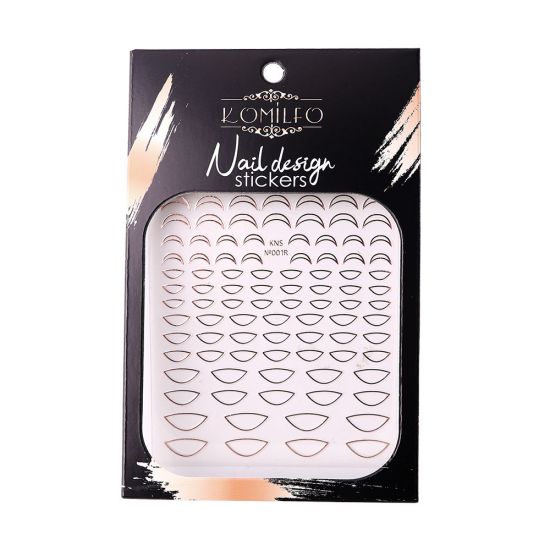 Nail Design Sticker №KNS-001R Komilfo Nail Design Sticker №KNS-001R Komilfo