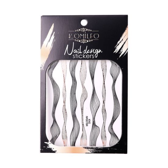 Nail Design Sticker №KNS-007BR Komilfo Nail Design Sticker №KNS-007BR Komilfo