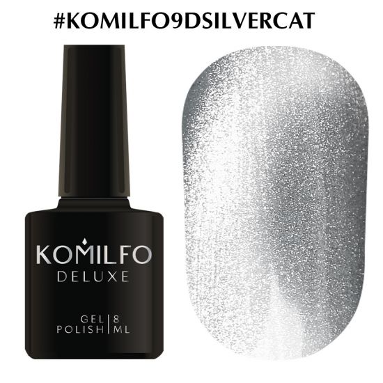 Гель-лак Komilfo 9D Cat's eye Silver, 8 мл Гель-лак Komilfo 9D Cat's eye Silver, 8 мл