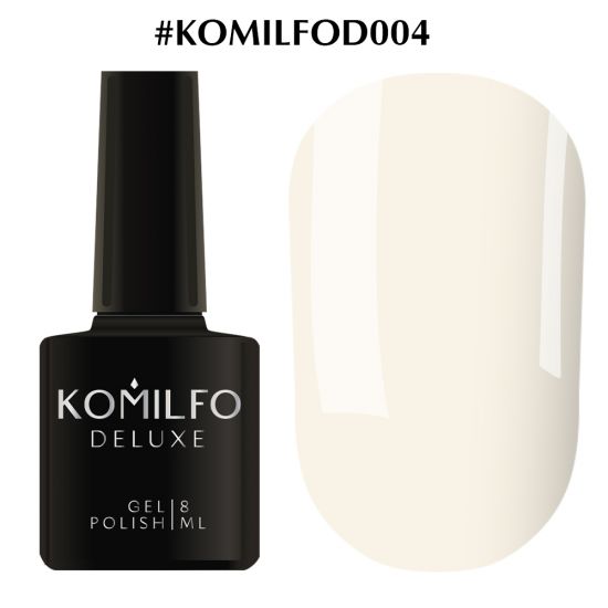 Гель-лак Komilfo Deluxe Series №D004 (кремово-серый, эмаль) 8 мл Гель-лак Komilfo Deluxe Series №D004 (кремово-серый, эмаль) 8 мл