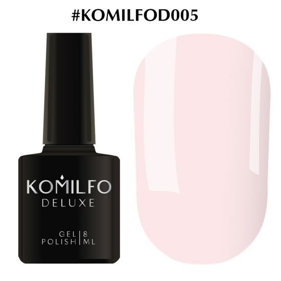 Гель-лак Komilfo Deluxe Series №D005 (светлый, кремово-розовый, эмаль) 8 мл Гель-лак Komilfo Deluxe Series №D005 (светлый, кремово-розовый, эмаль) 8 мл