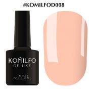 Гель-лак Komilfo Deluxe Series №D008 (приглушенный, чуть бежево-розовый, эмаль), 8 мл