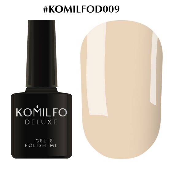 Гель-лак Komilfo Deluxe Series №D009 (нюдовый, эмаль), 8 мл Гель-лак Komilfo Deluxe Series №D009 (нюдовый, эмаль), 8 мл