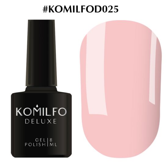 Гель-лак Komilfo Deluxe Series №D025 (светлый, приглушенно-розовый, эмаль) 8 мл Гель-лак Komilfo Deluxe Series №D025 (светлый, приглушенно-розовый, эмаль) 8 мл