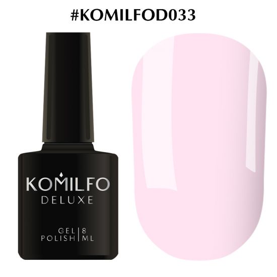 Гель-лак Komilfo Deluxe Series №D033 (светлый, лилово-розовый, эмаль) 8 мл Гель-лак Komilfo Deluxe Series №D033 (светлый, лилово-розовый, эмаль) 8 мл