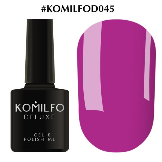 Гель-лак Komilfo Deluxe Series №D045 (приглушенный, темно-лиловый, эмаль) 8 мл Гель-лак Komilfo Deluxe Series №D045 (приглушенный, темно-лиловый, эмаль) 8 мл