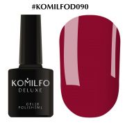 Гель-лак Komilfo Deluxe Series №D090 (ягодный, темно-малиновый, эмаль) 8 мл