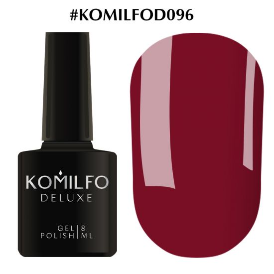 Гель-лак Komilfo Deluxe Series №D096 (бордовая марсала, эмаль) 8 мл Гель-лак Komilfo Deluxe Series №D096 (бордовая марсала, эмаль) 8 мл