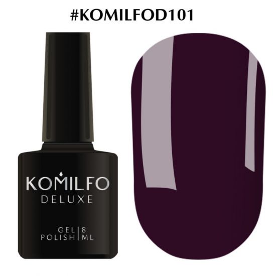 Гель-лак Komilfo Deluxe Series №D101 (темно-фиолетовый, эмаль) 8 мл Гель-лак Komilfo Deluxe Series №D101 (темно-фиолетовый, эмаль) 8 мл