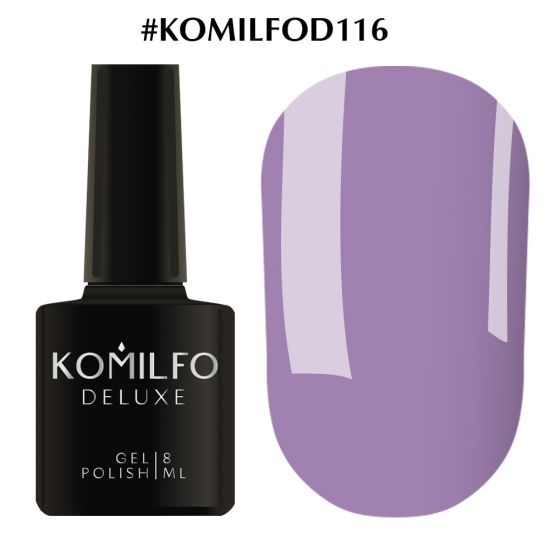 Гель-лак Komilfo Deluxe Series №D116 (васильковый, эмаль) 8 мл Гель-лак Komilfo Deluxe Series №D116 (васильковый, эмаль) 8 мл