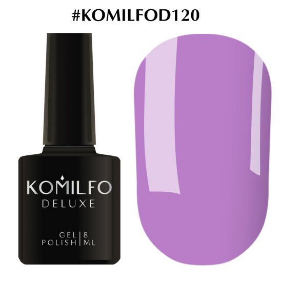 Гель-лак Komilfo Deluxe Series №D120 (сиреневый аметист, эмаль) 8 мл Гель-лак Komilfo Deluxe Series №D120 (сиреневый аметист, эмаль) 8 мл