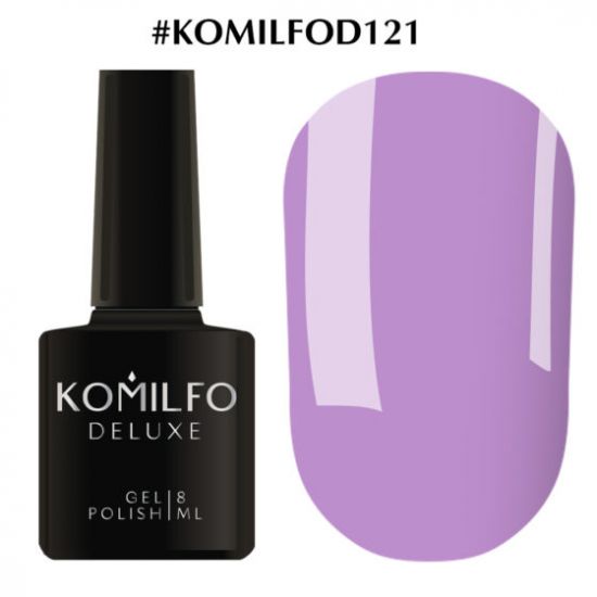 Гель-лак Komilfo Deluxe Series №D121 (лавандовый, эмаль) 8 мл Гель-лак Komilfo Deluxe Series №D121 (лавандовый, эмаль) 8 мл