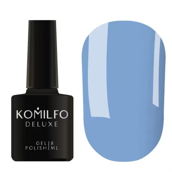 Гель-лак Komilfo Deluxe Series №D132 (яркий голубой, эмаль), 8 мл Гель-лак Komilfo Deluxe Series №D132 (яркий голубой, эмаль), 8 мл
