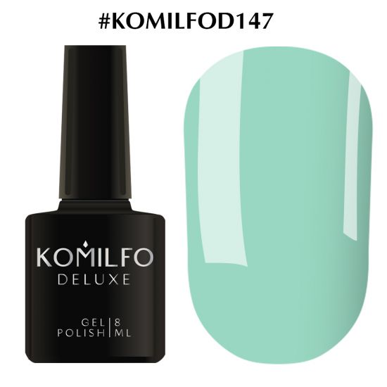 Гель-лак Komilfo Deluxe Series №D147 (голубо-бирюзовый, эмаль) 8 мл Гель-лак Komilfo Deluxe Series №D147 (голубо-бирюзовый, эмаль) 8 мл