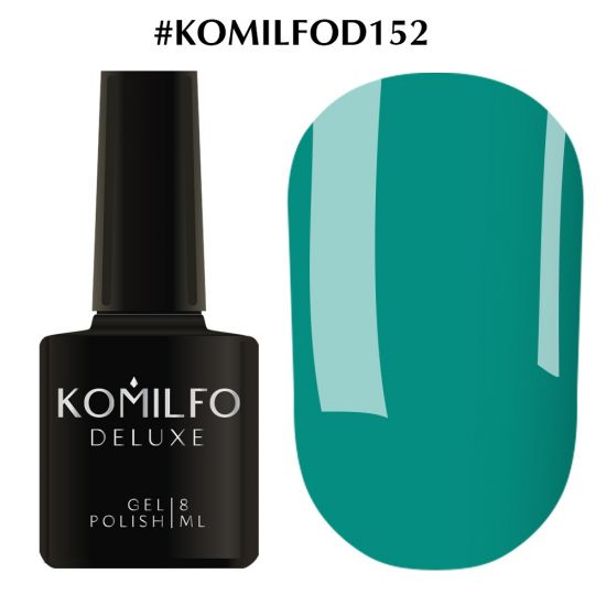 Гель-лак Komilfo Deluxe Series №D152 (насыщенный бирюзовый, эмаль) 8 мл Гель-лак Komilfo Deluxe Series №D152 (насыщенный бирюзовый, эмаль) 8 мл