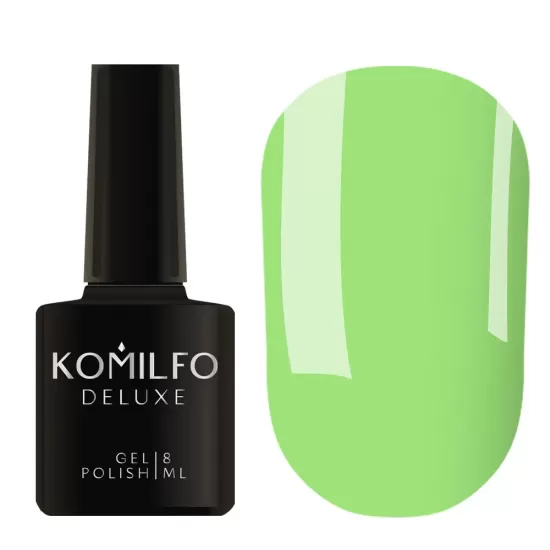 Гель-лак Komilfo Deluxe Series №D159 (насыщенный салатовый, эмаль), 8 мл Гель-лак Komilfo Deluxe Series №D159 (насыщенный салатовый, эмаль), 8 мл