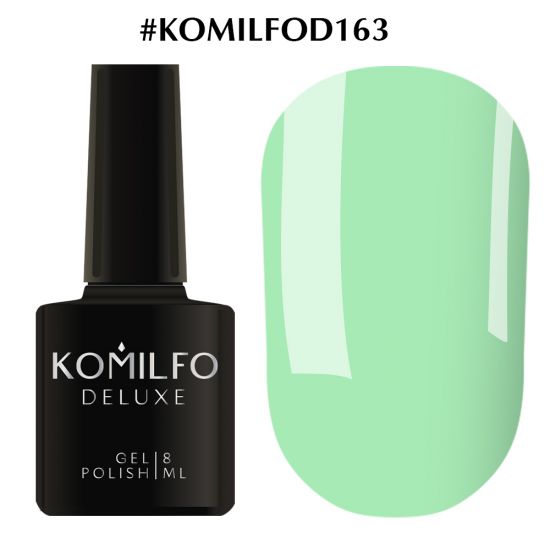 Гель-лак Komilfo Deluxe Series №D163 (мятно-салатовый, эмаль) 8 мл Гель-лак Komilfo Deluxe Series №D163 (мятно-салатовый, эмаль) 8 мл