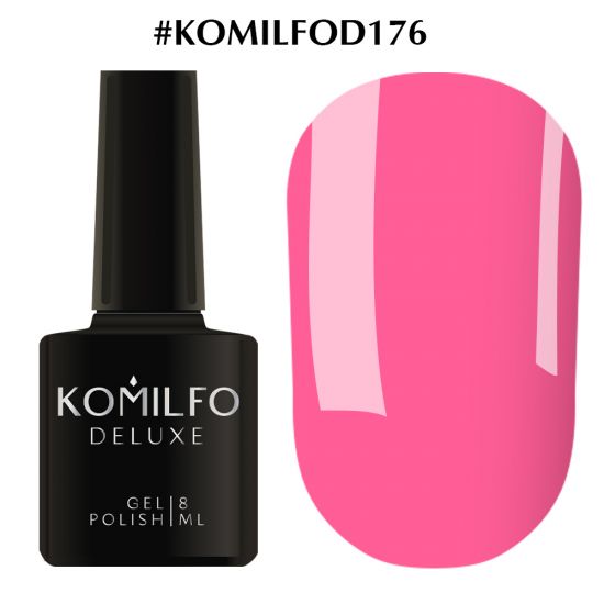 Гель-лак Komilfo Deluxe Series №D176 (нежно-розовый, эмаль) 8 мл Гель-лак Komilfo Deluxe Series №D176 (нежно-розовый, эмаль) 8 мл