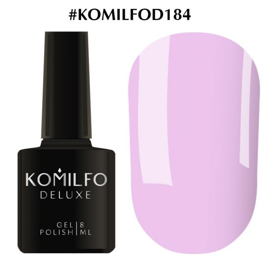 Гель-лак Komilfo Deluxe Series №D184 (светлый сиренево-лиловый, эмаль) 8 мл