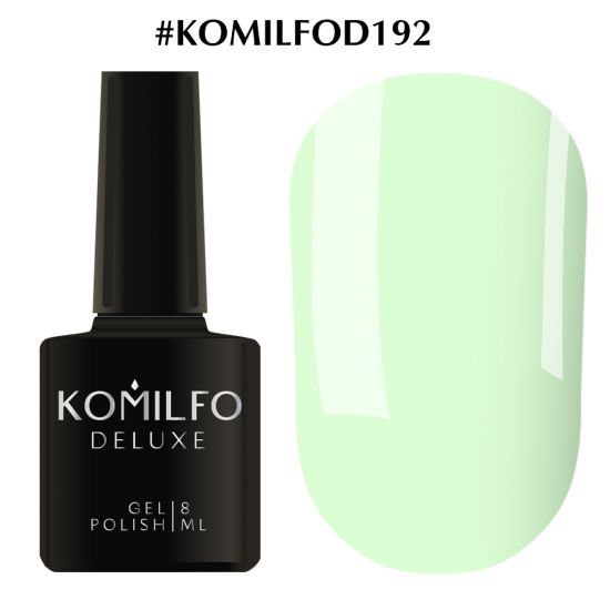 Гель-лак Komilfo Deluxe Series №D192 (светлый, пастельно-зеленый, эмаль) 8 мл Гель-лак Komilfo Deluxe Series №D192 (светлый, пастельно-зеленый, эмаль) 8 мл