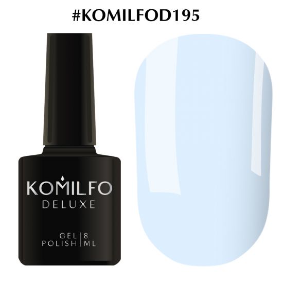 Гель-лак Komilfo Deluxe Series №D195 (пастельно-голубой, эмаль) 8 мл Гель-лак Komilfo Deluxe Series №D195 (пастельно-голубой, эмаль) 8 мл