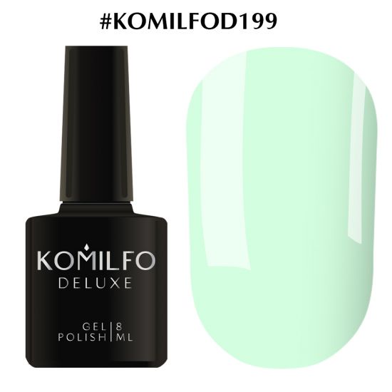 Гель-лак Komilfo Deluxe Series №D199 (светлая мята, эмаль) 8 мл Гель-лак Komilfo Deluxe Series №D199 (светлая мята, эмаль) 8 мл