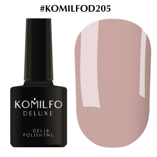 Гель-лак Komilfo Deluxe Series №D205 (какао, молочный шоколад, эмаль, для френча) 8 мл Гель-лак Komilfo Deluxe Series №D205 (какао, молочный шоколад, эмаль, для френча) 8 мл
