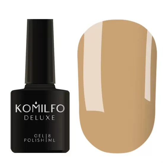Гель-лак Komilfo Deluxe Series №D214 (молочно-карамельный, эмаль) 8 мл
