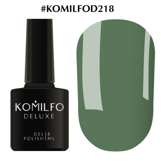 Гель-лак Komilfo Deluxe Series №D218 (приглушенный, зеленовато-бирюзовый, эмаль) 8 мл Гель-лак Komilfo Deluxe Series №D218 (приглушенный, зеленовато-бирюзовый, эмаль) 8 мл