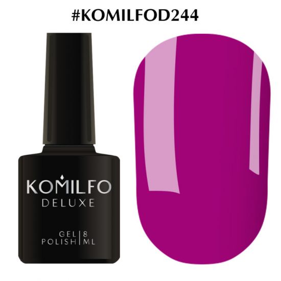 Гель-лак Komilfo Deluxe Series №D244 (фуксия, эмаль) 8 мл Гель-лак Komilfo Deluxe Series №D244 (фуксия, эмаль) 8 мл