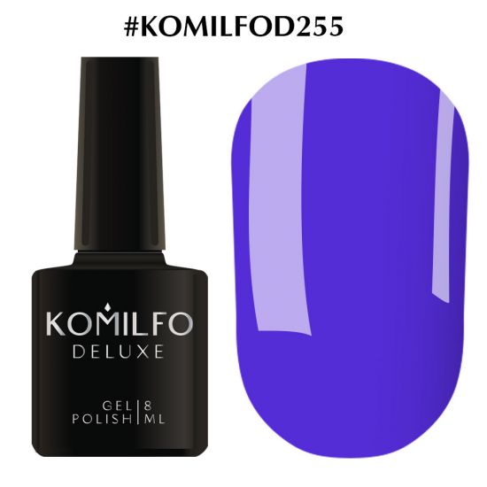 Гель-лак Komilfo Deluxe Series №D255 (насыщенный лазурный, эмаль) 8 мл Гель-лак Komilfo Deluxe Series №D255 (насыщенный лазурный, эмаль) 8 мл