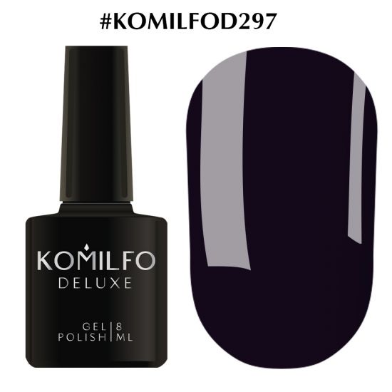 Гель-лак Komilfo Deluxe Series №D297 (черничный, эмаль) 8 мл Гель-лак Komilfo Deluxe Series №D297 (черничный, эмаль) 8 мл