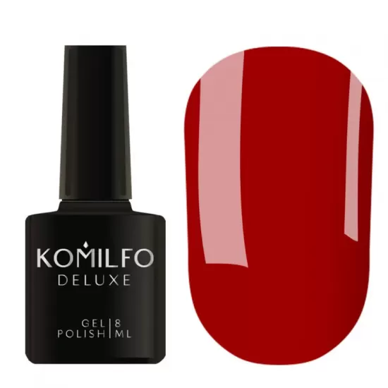 Гель-лак Komilfo Deluxe Series Dusk Collection №D304 (малиново-красный, эмаль), 8 мл Гель-лак Komilfo Deluxe Series Dusk Collection №D304 (малиново-красный, эмаль), 8 мл