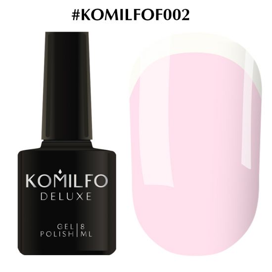 Гель-лак Komilfo French Collection №F002 (нежно-розовый, эмаль, для френча) 8 мл Гель-лак Komilfo French Collection №F002 (нежно-розовый, эмаль, для френча) 8 мл