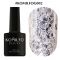 Гель-лак Komilfo DeLuxe Series №G002 (серебристый, крупные блестки) 8 мл