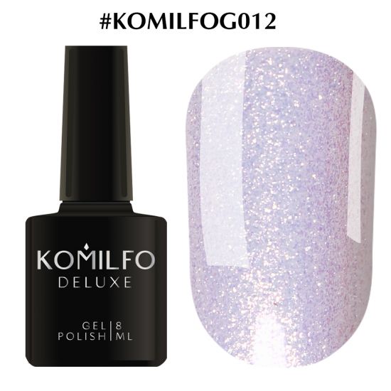 Гель-лак Komilfo DeLuxe Series №G012 (жемчужный белый, микроблеск) 8 мл
