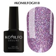 Гель-лак Komilfo DeLuxe Series №G018 ( сиреневый, голограмнный микроблеск) 8 мл